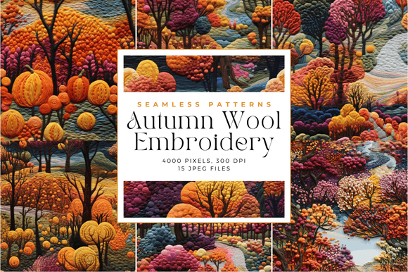 Autumn Wool Embroidery Seamless Patterns Review