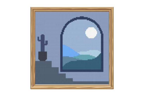 Boho Desert Sunset Blue Cross Stitch Review