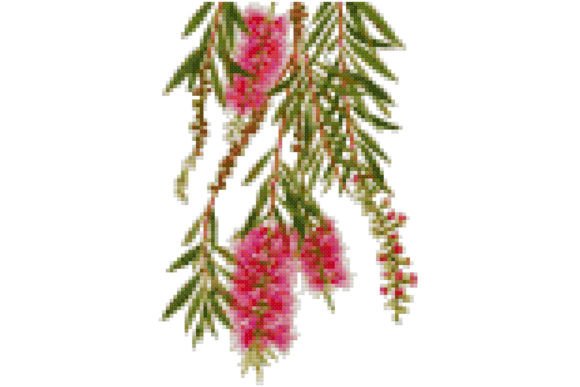Cross Stitch Pattern: Bottle Brush Flower Review