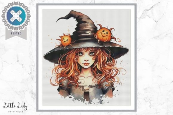 Cute Halloween Witch Cross Stitch PDF Review