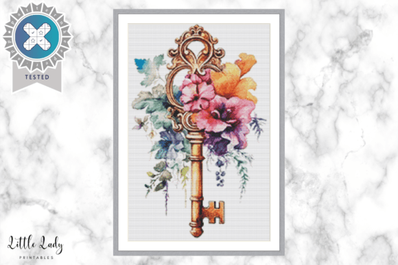 Floral Key Cross Stitch Pattern PDF Review