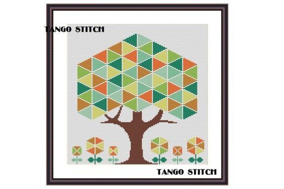 Geometric Tree Easy Cross Stitch Art Review