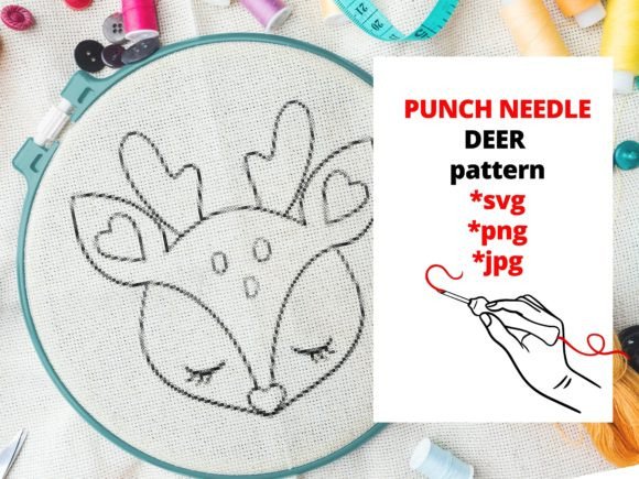 Punch Needle Embroidery - Deer: A Seasonal Design Review