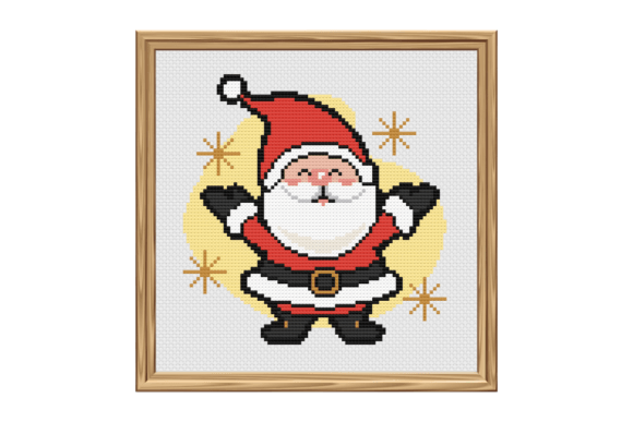 Santa Claus Cartoon Style Cross Stitch Pattern Review