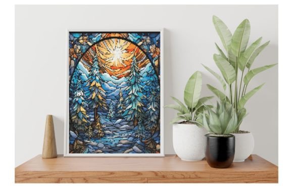 Stained Glass Fir Trees: Sweatshirt Design Review