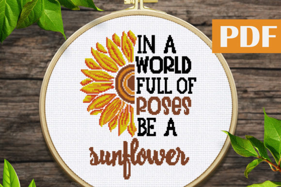 Sunflower Cross Stitch Pattern PDF Review